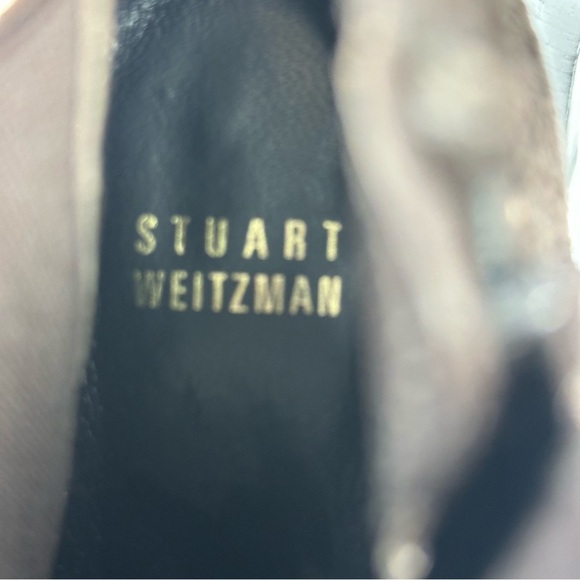 Stuart Weitzman Heeled Bootie 9.5 Brown Suede Ankle Boot Womens - Picture 10 of 10